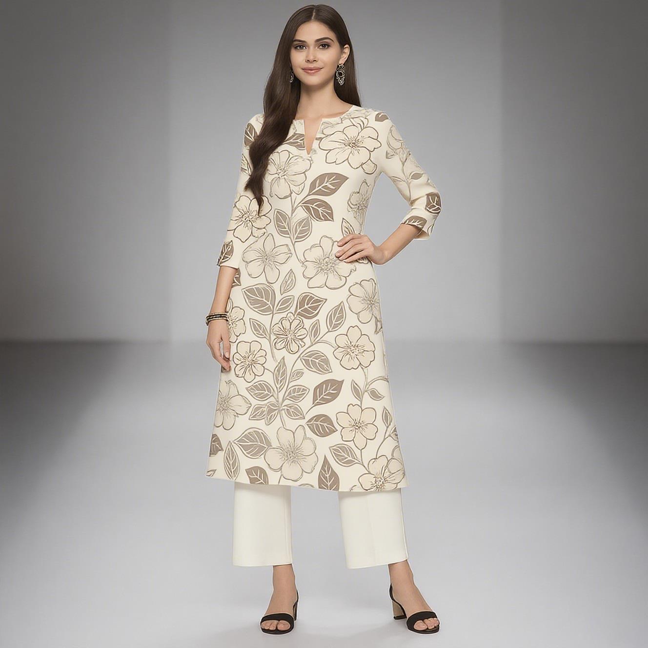 Ethnic Fashion Kurtis - Vestido musulmán Kurt informal a la