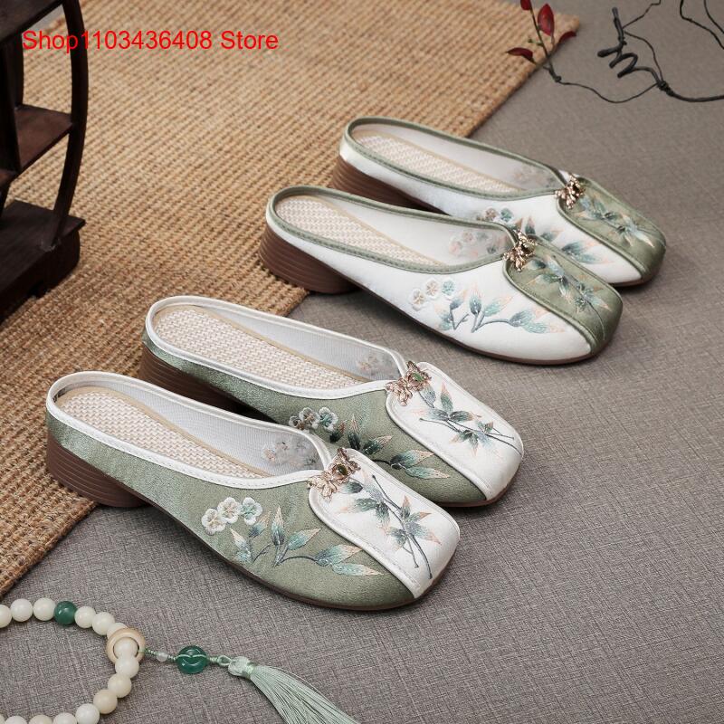 Ethnic Fashion Style - Nuevas Pantuflas Bordadas para el Hogar,