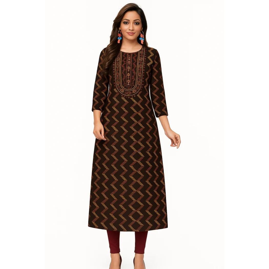 Ethnic Fashion Kurtis - Vestido musulmán Kurt cómodo a la