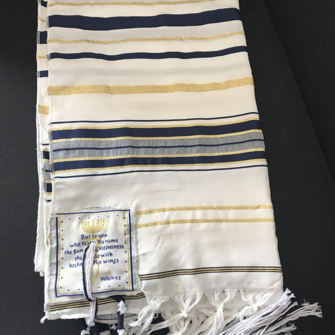 Ethnic Fashion Men - Talit Judío, Manto de Oración Israelí
