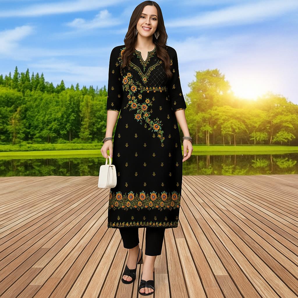 Ethnic Fashion Kurtis - Vestido musulmán Kurtta de Kurt cómodo