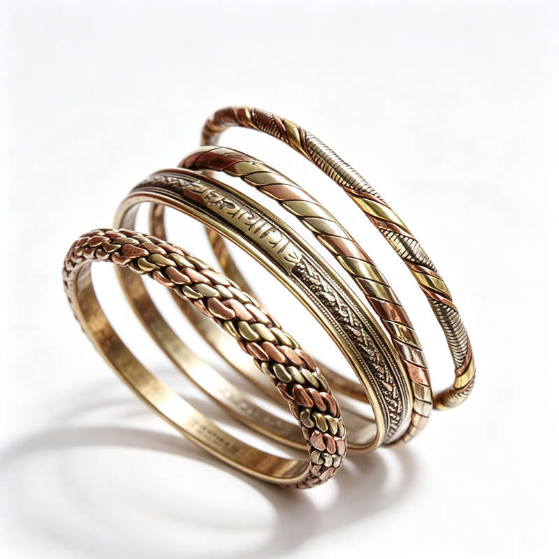 Ethnic Fashion Com - Joyería India, Brazaletes Delgados Abiertos Envueltos