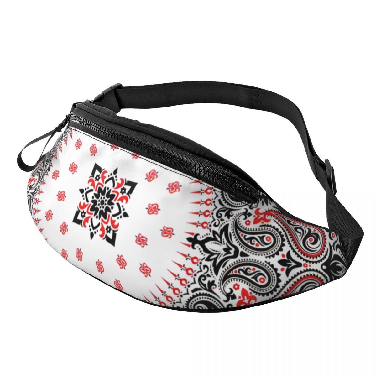 Ethnic Fashion Men - Riñonera Personalizada con Diseño Étnico Floral