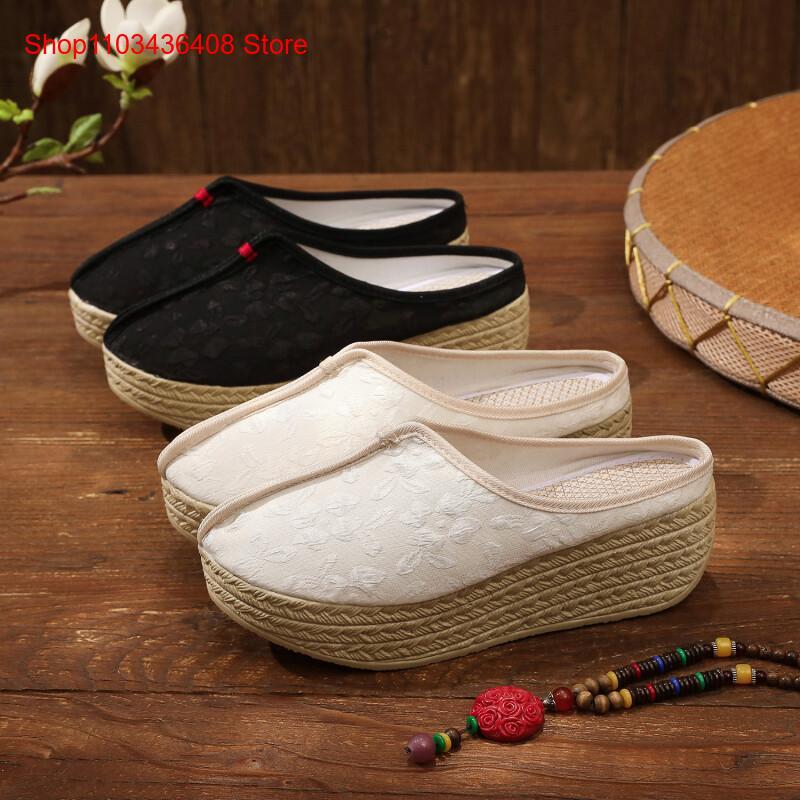 Ethnic Fashion Style - Pantuflas de Nuevo Estilo, Ligeras, con