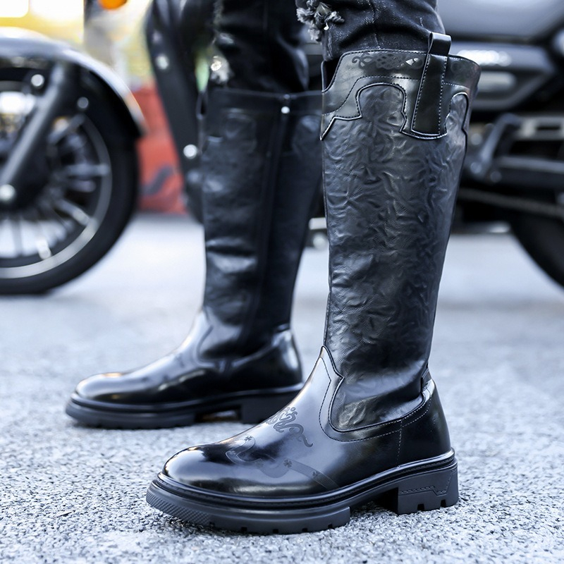 Ethnic Fashion Men - Botas a media pantorrilla para Hombre,