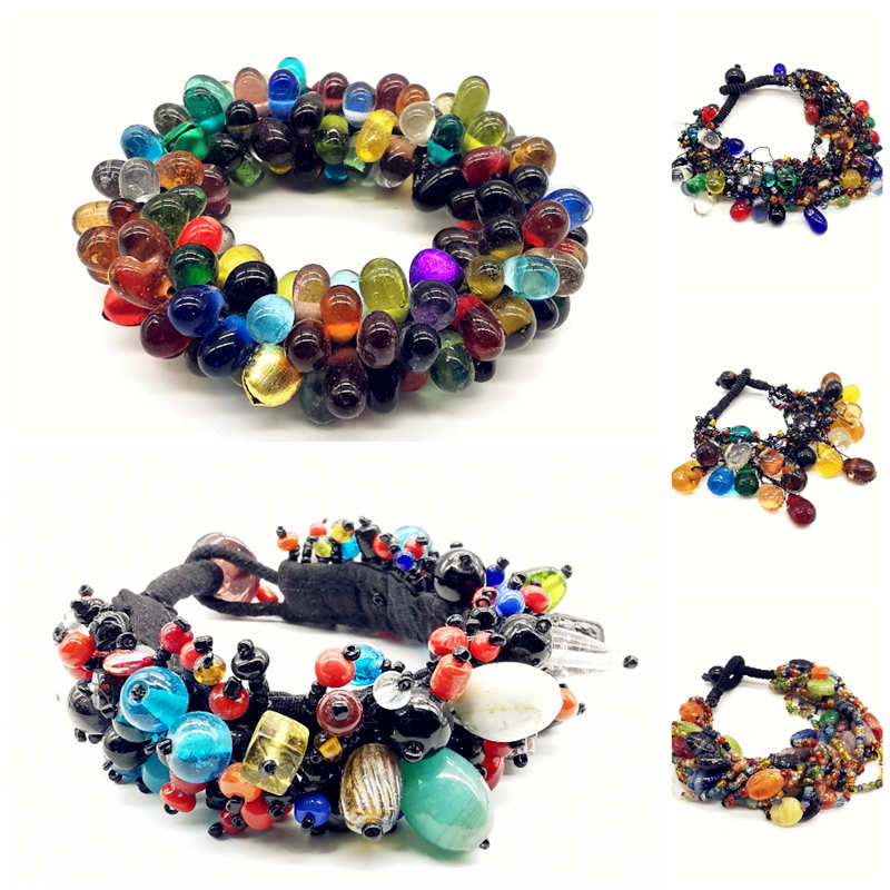Ethnic Fashion Com - Pulsera de cuentas de vidrio de