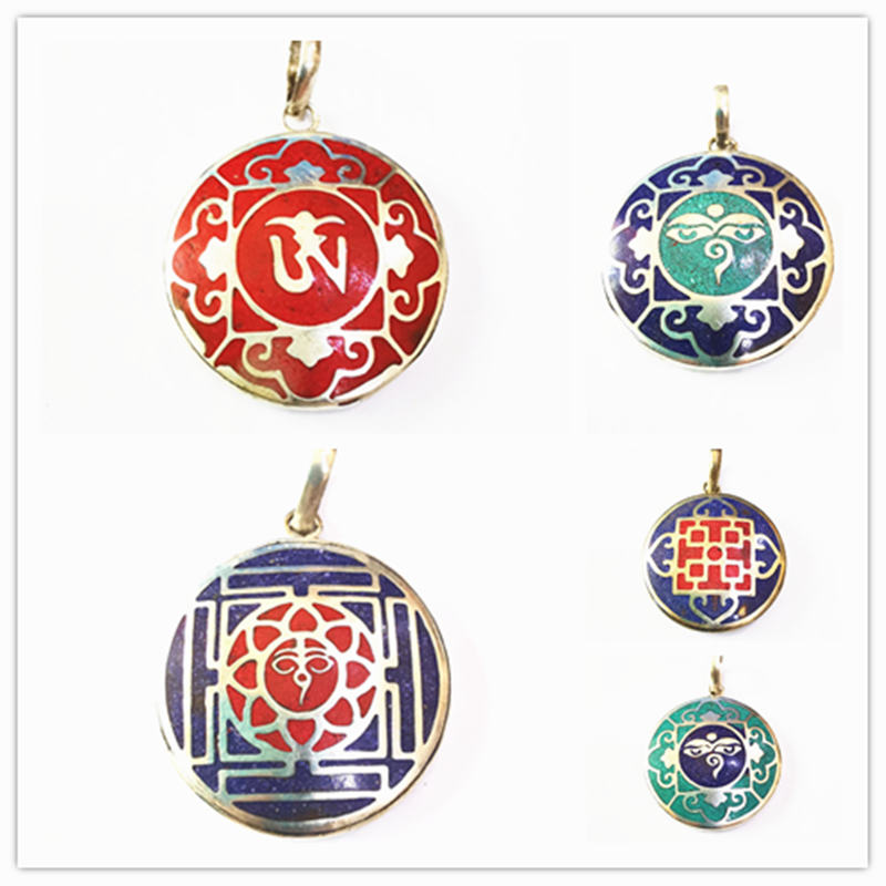 Ethnic Fashion Com - Colgantes de amuleto de mandala de