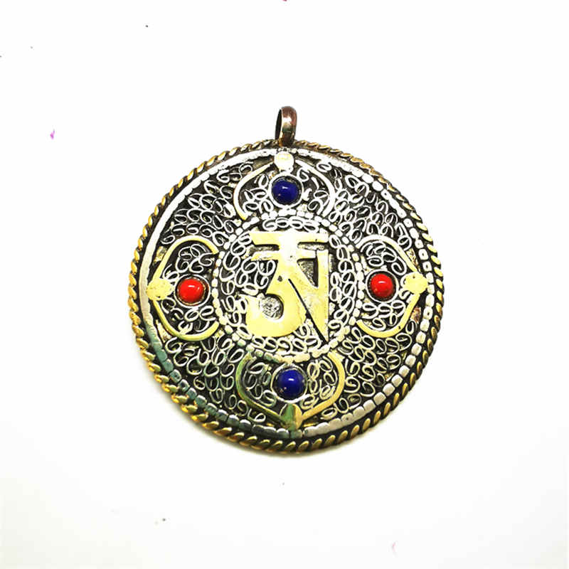 Ethnic Fashion Com - Colgantes de amuleto OM del Tíbet,