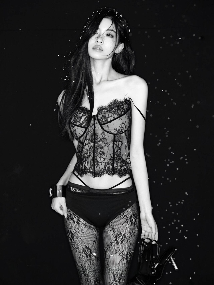 Ethnic Fashion Photography - Nuevo Disfraz de Encaje Negro de
