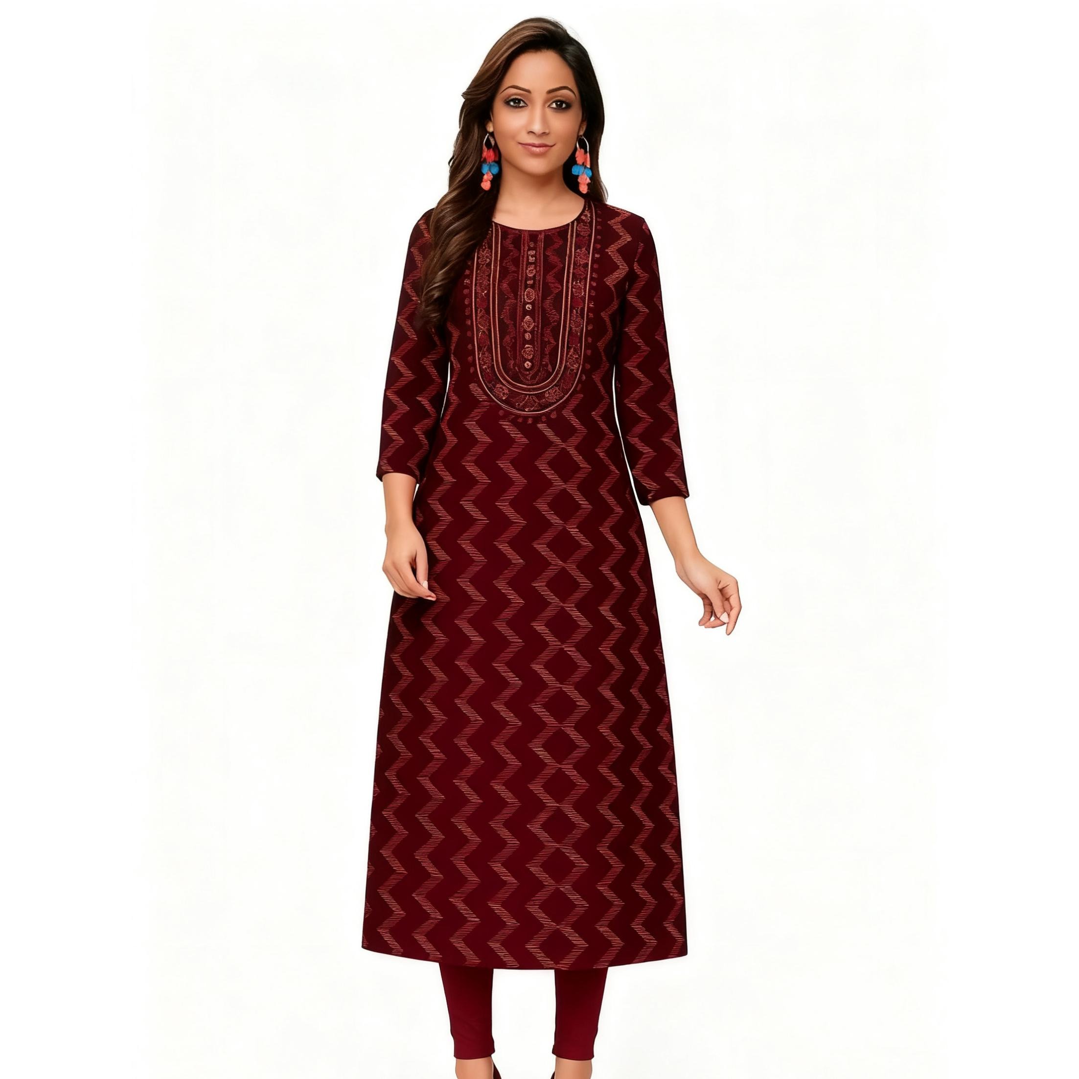 Vestido musulmán Kurt cómodo a - Ethnic Fashion Kurtis reseña y precio