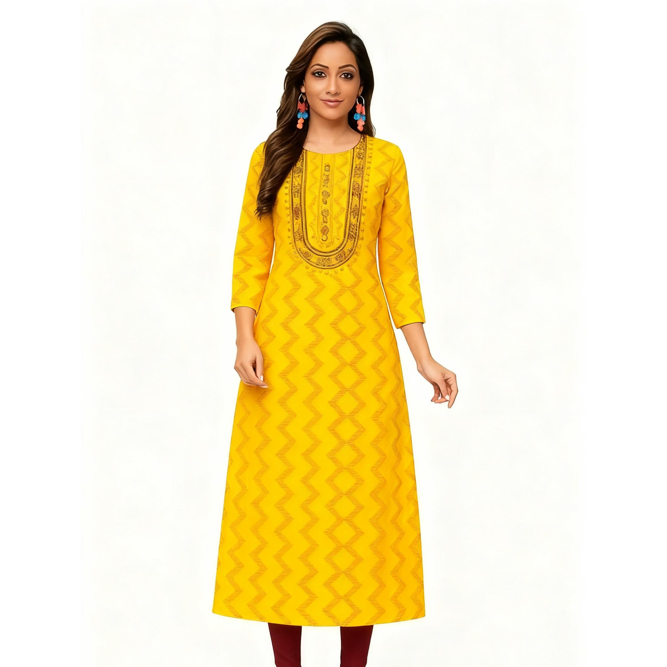 Vestido musulmán Kurt cómodo a - Ethnic Fashion Kurtis reseña y precio