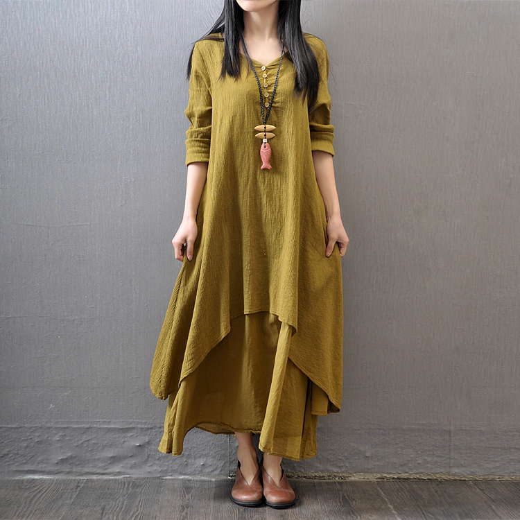 Vestido largo de manga larga p - Ethnic Fashion Kurtis reseña y precio