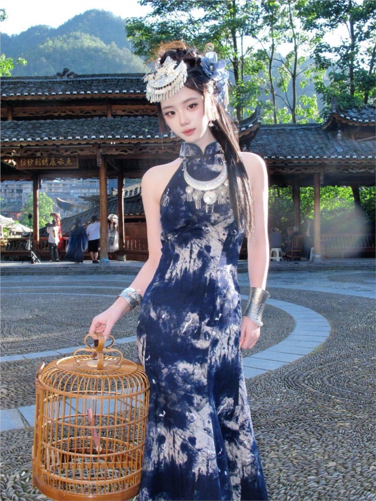Nuevo vestido batik, ropa feme - Ethnic Dress Fashion Show reseña y precio