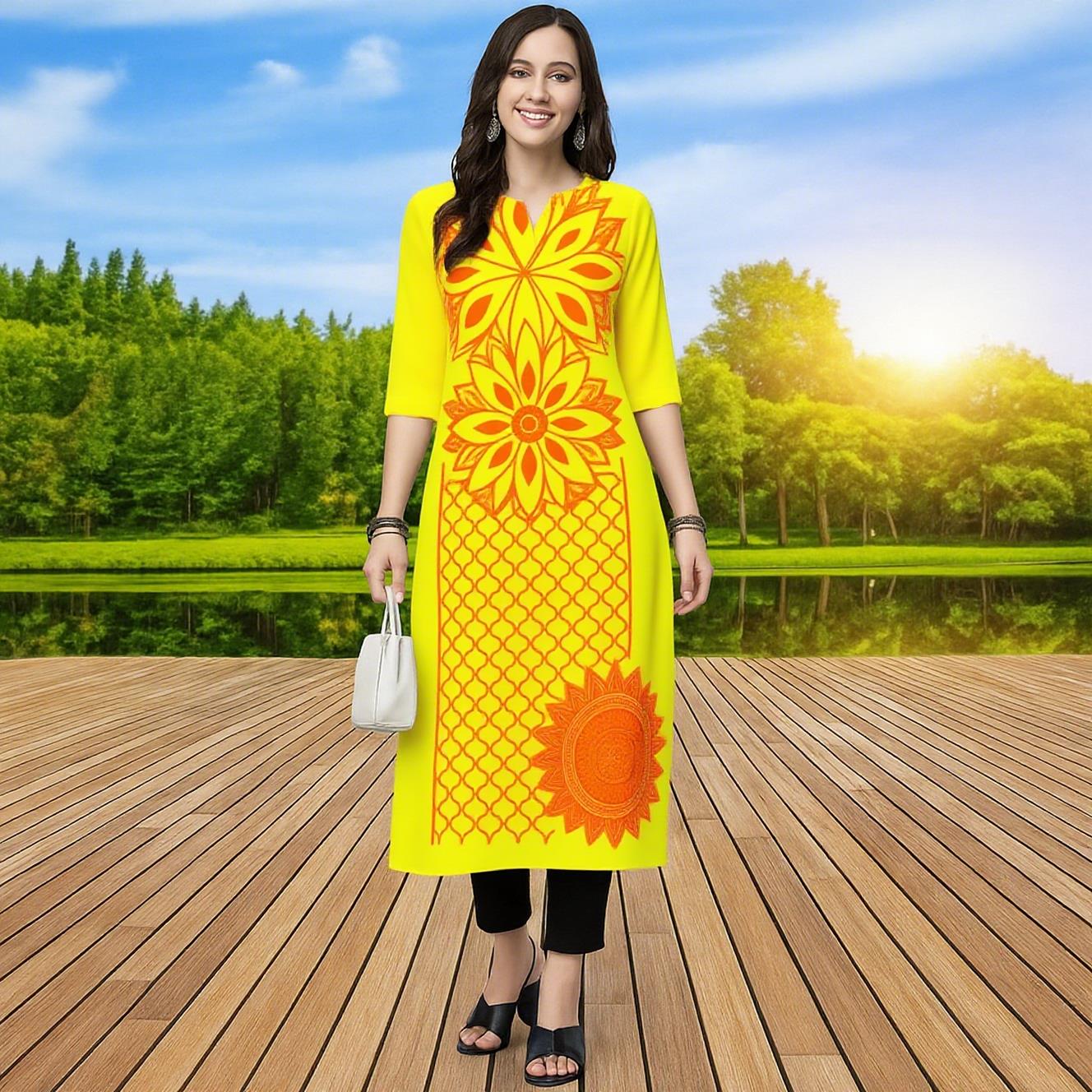 Vestido musulmán Kurtta de Kur - Ethnic Fashion Kurtis reseña y precio
