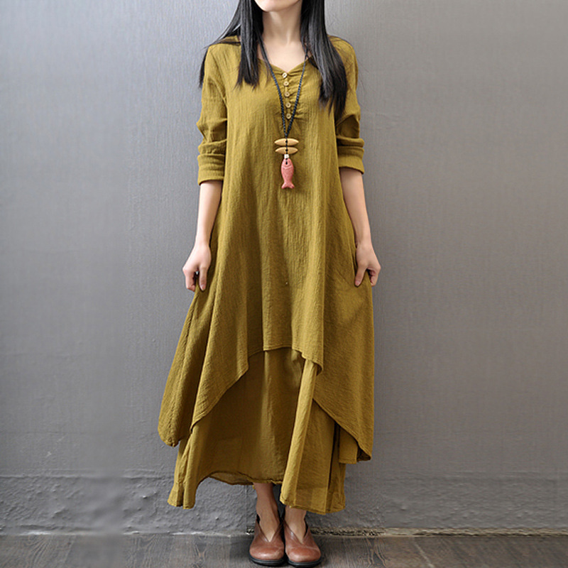 Vestido largo de manga larga p - Ethnic Fashion Kurtis reseña y precio
