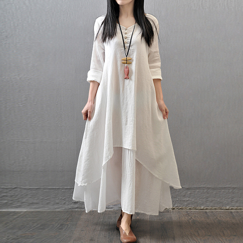 Vestido largo de manga larga p - Ethnic Fashion Kurtis reseña y precio