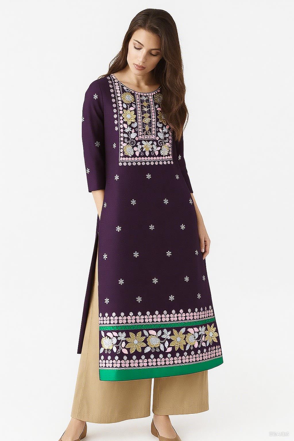Vestido musulmán Kurt moda muj - Ethnic Fashion Kurtis reseña y precio