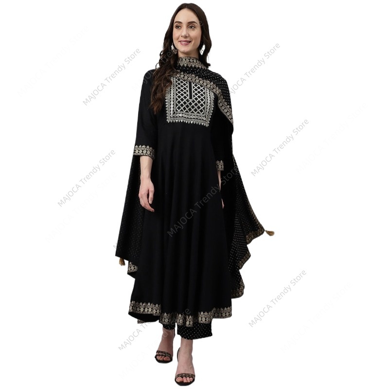 Conjunto de Kurta y Pantalón d - Salwar Kameez Set reseña y precio