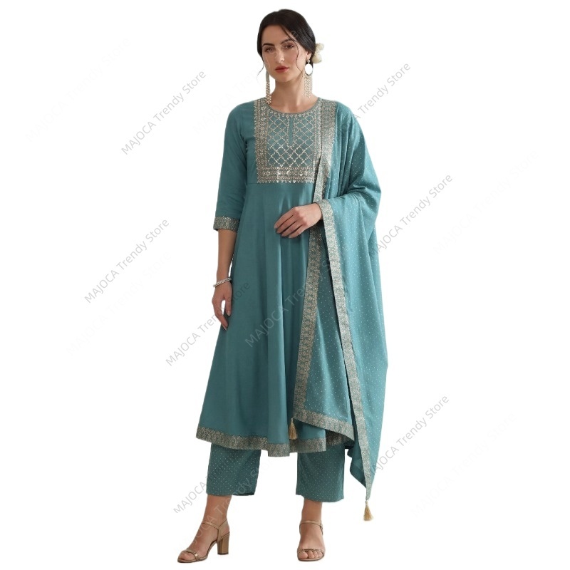 Conjunto de 3 Piezas para Muje - Salwar Kameez Set reseña y precio
