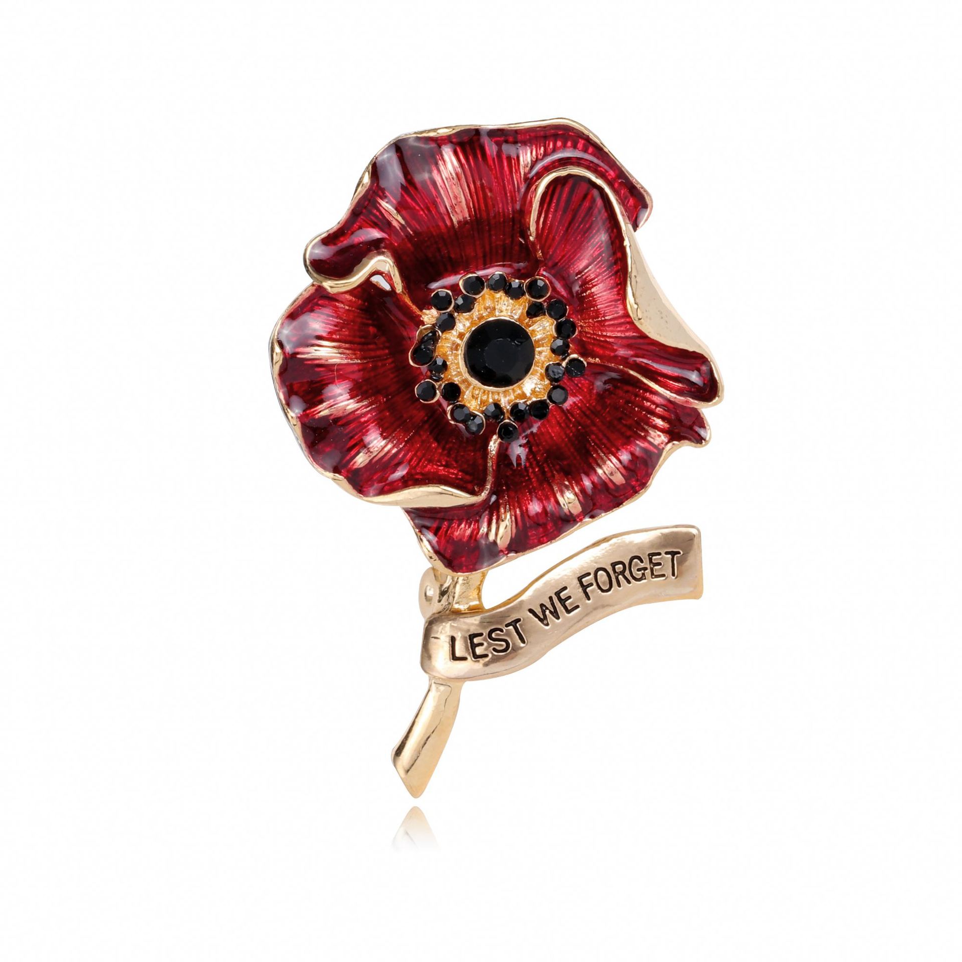 Broche de flor de amapola roja - Ethnic Fashion Uk reseña y precio