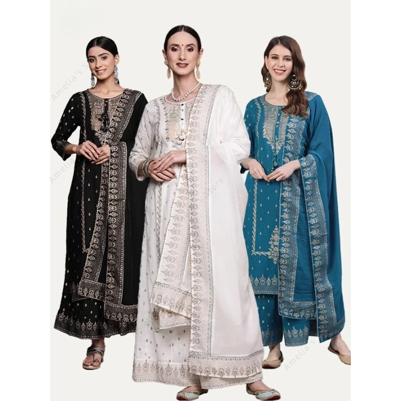 Traje punjabi indio para mujer - Salwar Kameez Set reseña y precio