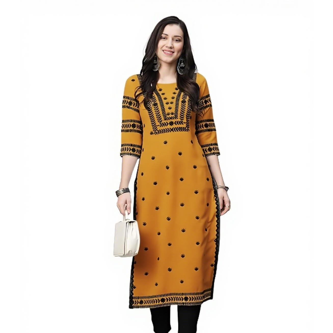 Musulman Kurt Flowers moda muj - Ethnic Fashion Kurtis reseña y precio