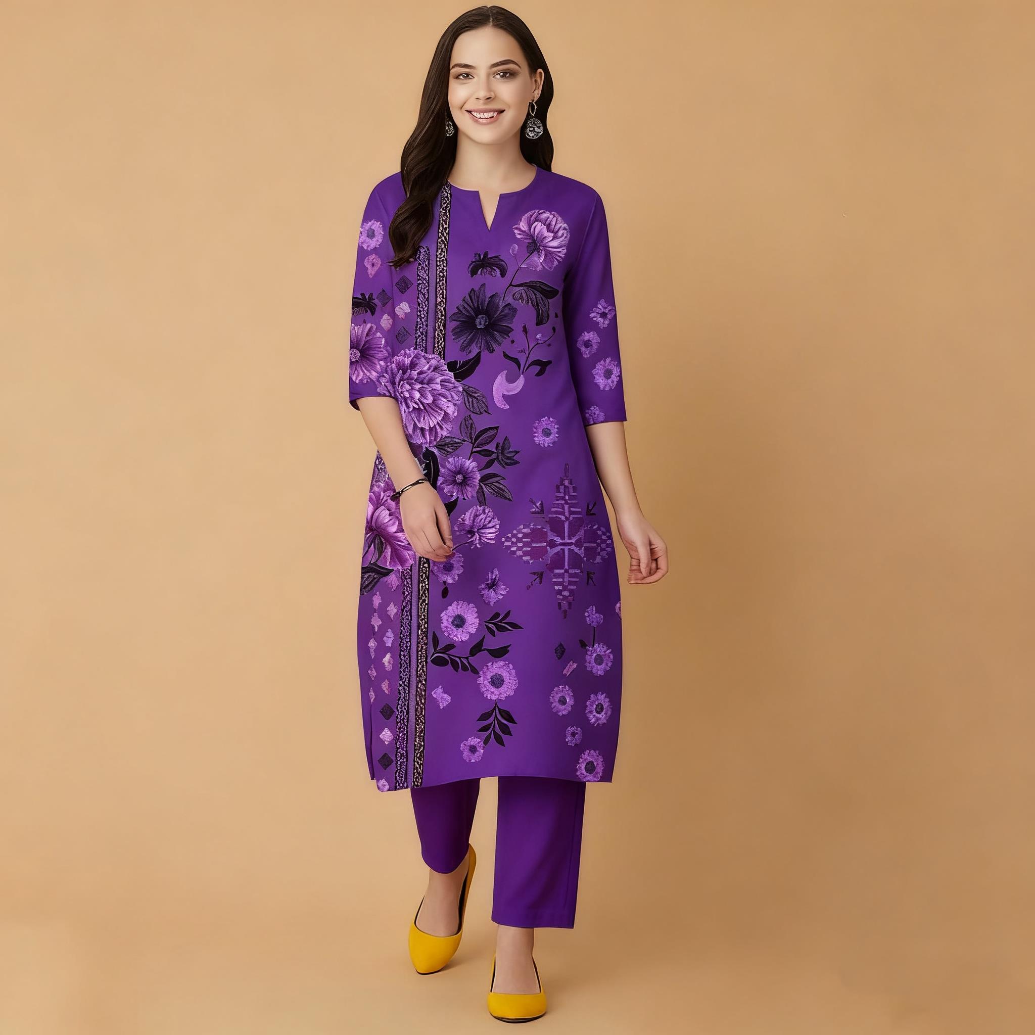 Flores musulmanas Kurt Navidad - Ethnic Fashion Kurtis reseña y precio