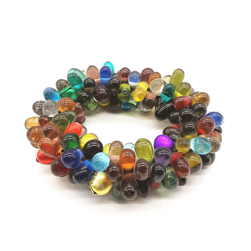 Pulsera de cuentas de vidrio d - Ethnic Fashion Com reseña y precio