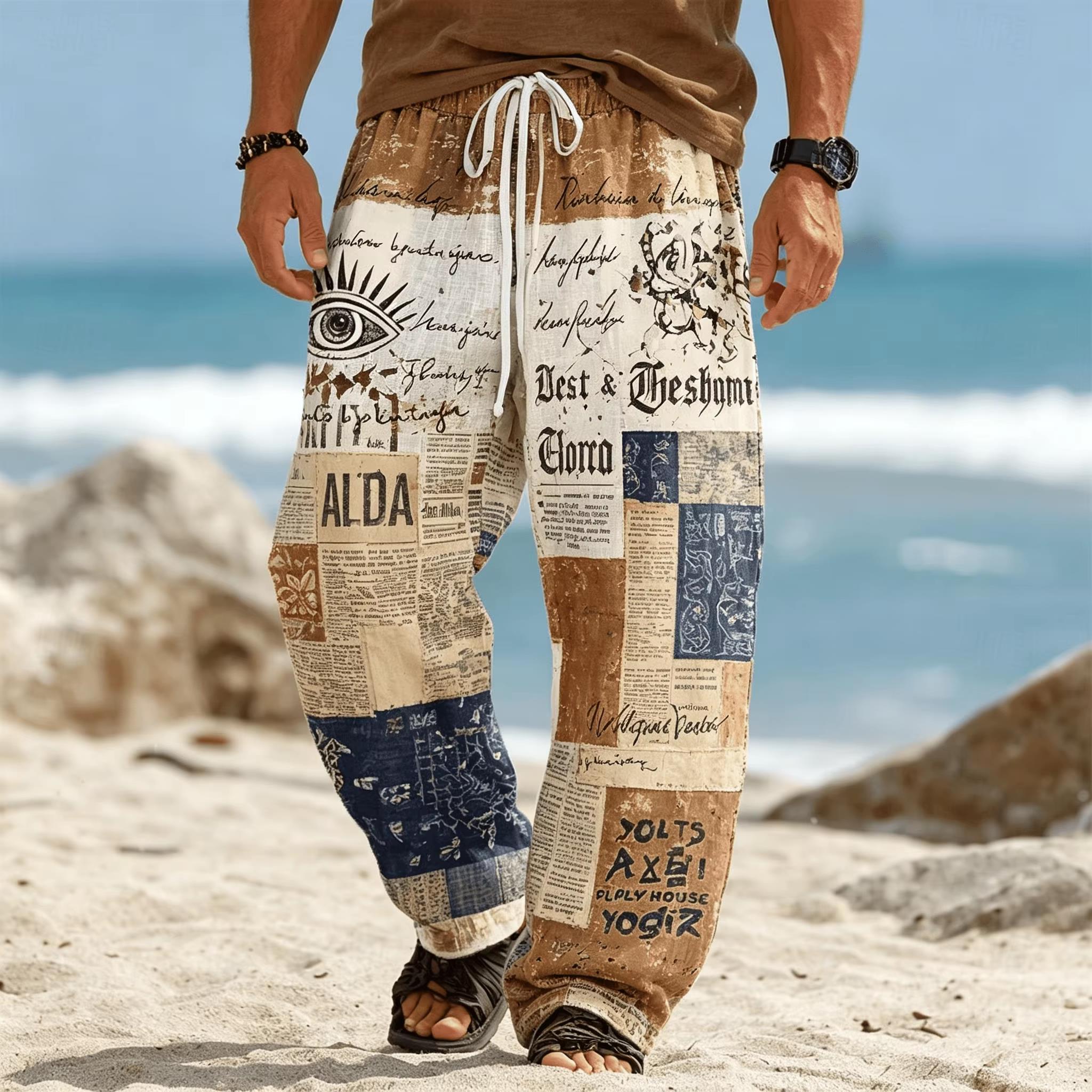 Pantalones de pierna recta hol - Ethnic Fashion Men reseña y precio