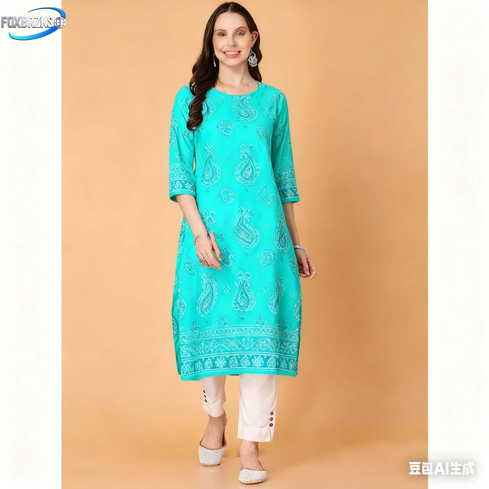 Estilo nacional Kurt moda muje - Ethnic Fashion Kurtis reseña y precio