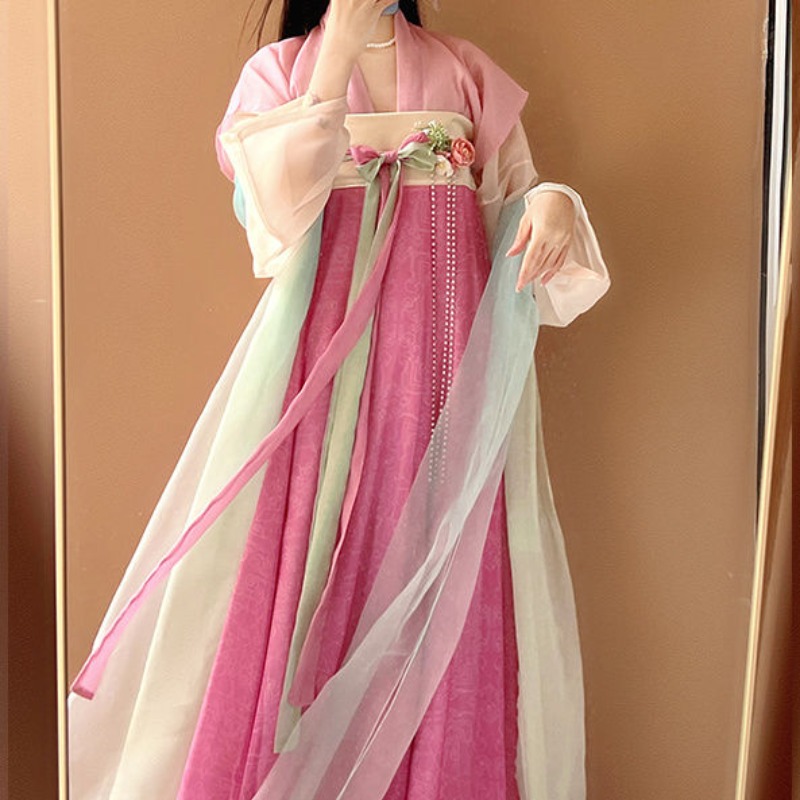 Ropa tradicional china rosa na - Ethnic Dress Fashion Show reseña y precio